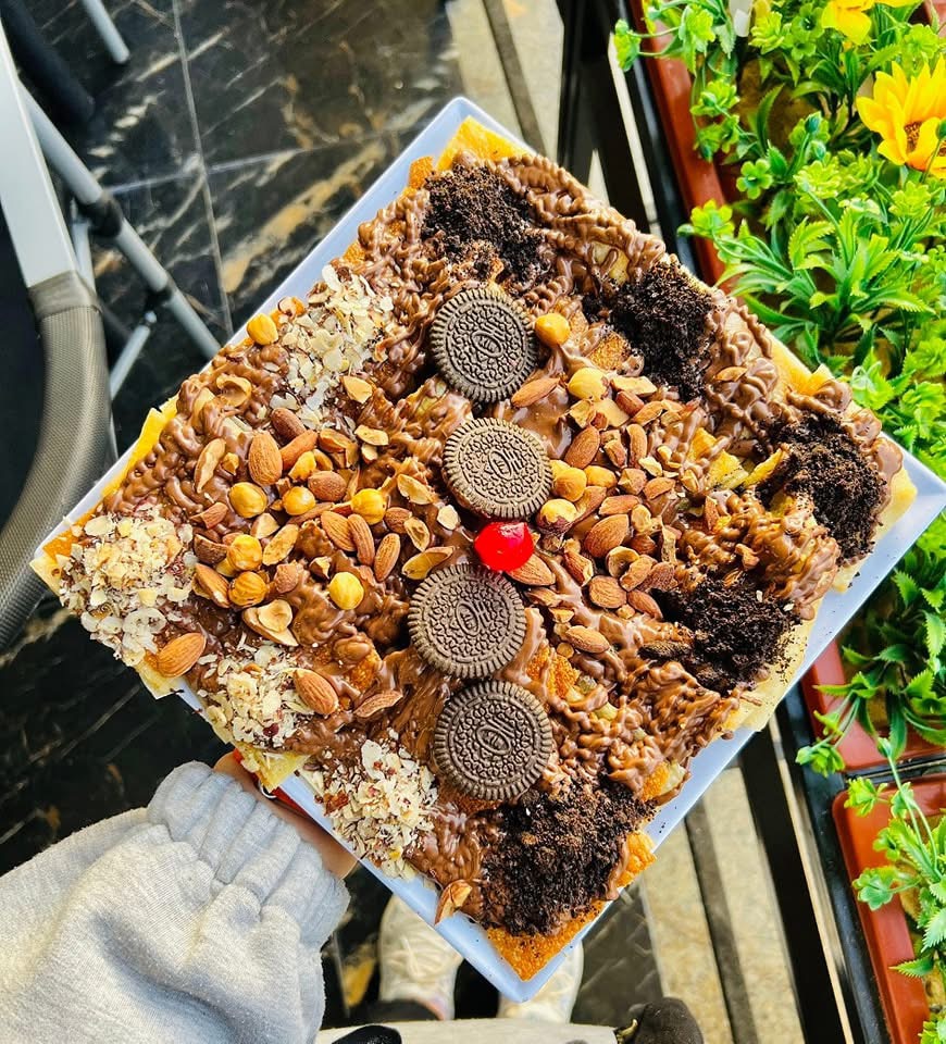 فطيرة بغاشة نوتيلا بندق