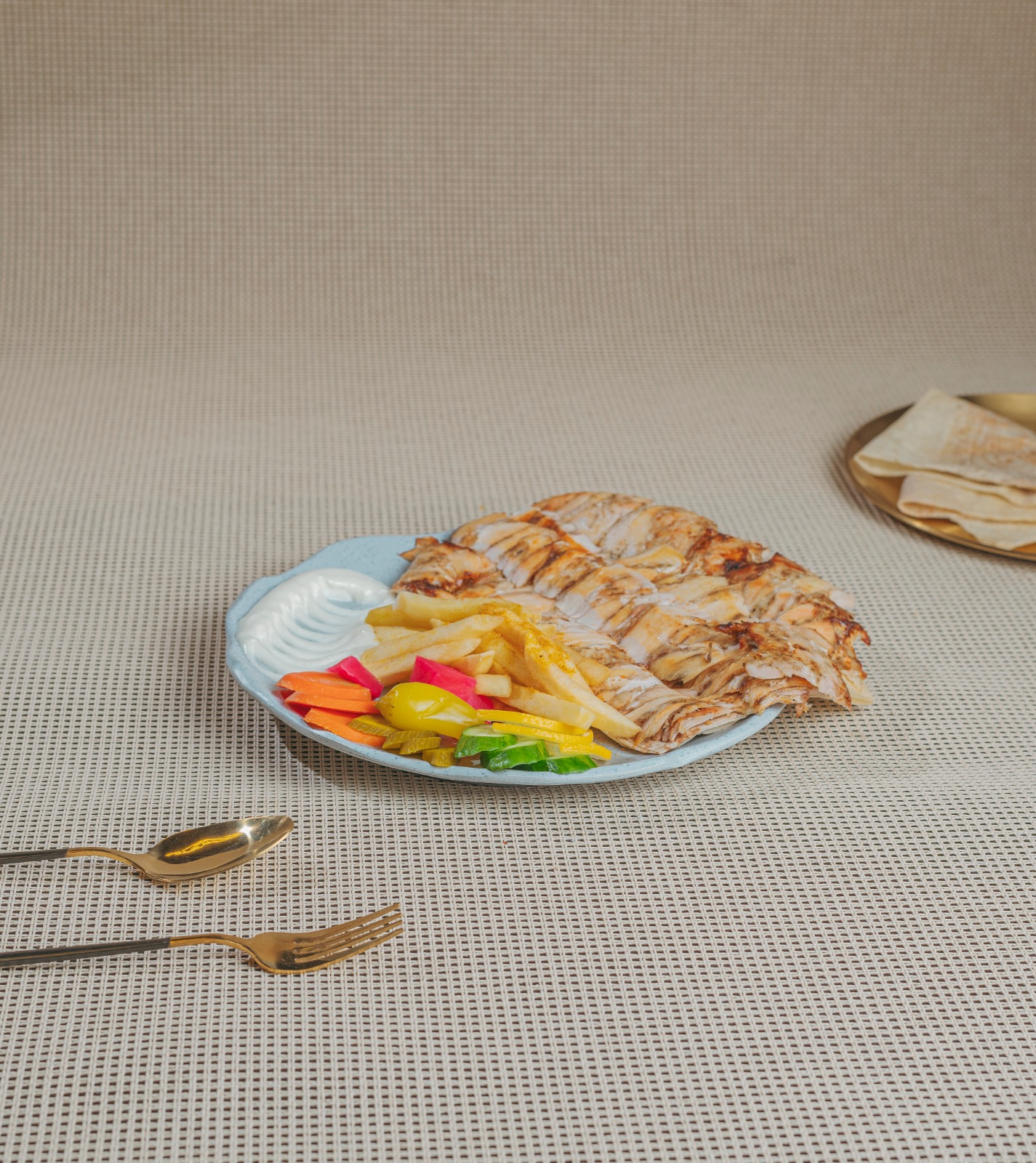 نص كيلو شاورما فراخ