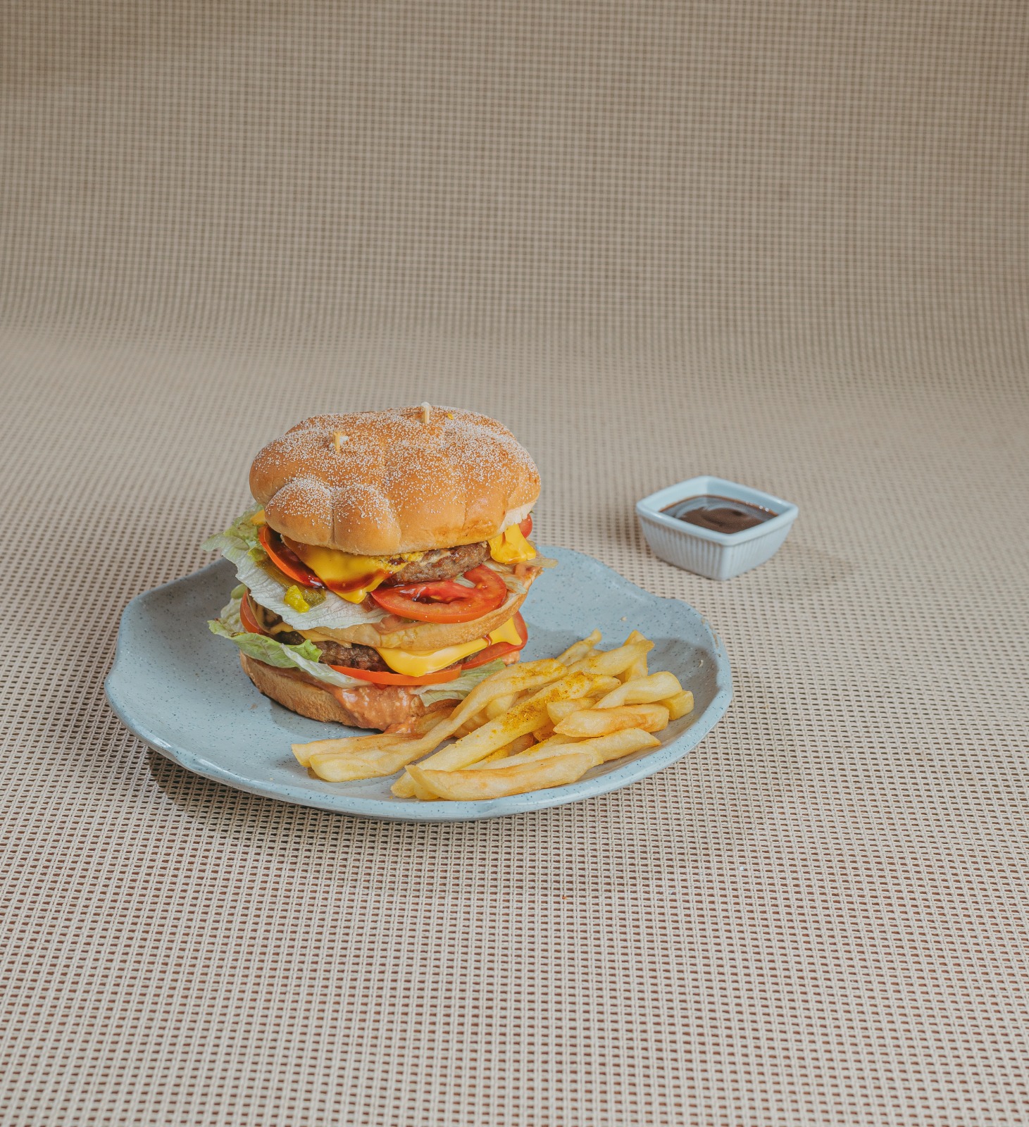 دبل تشيز برجر بيف